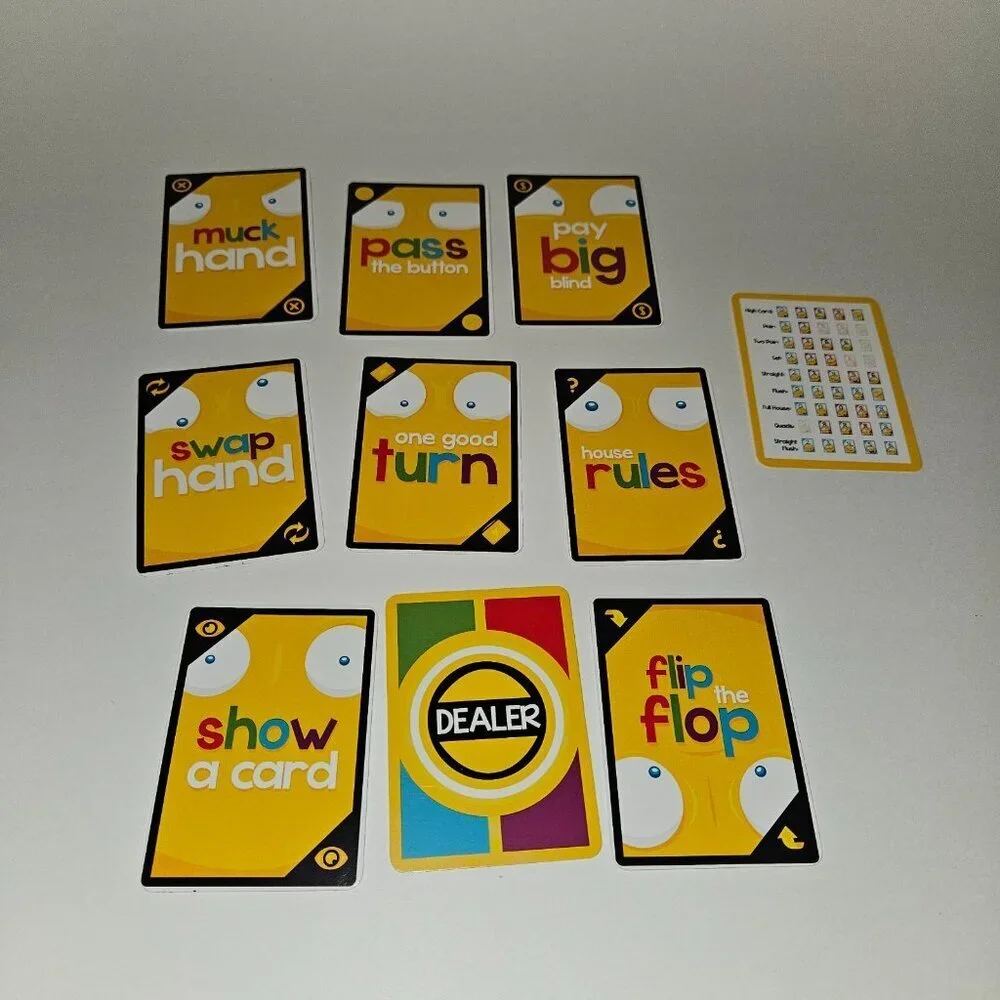 Nutso Poker-Style Card Game For Entire Family Play Money Instructions READ